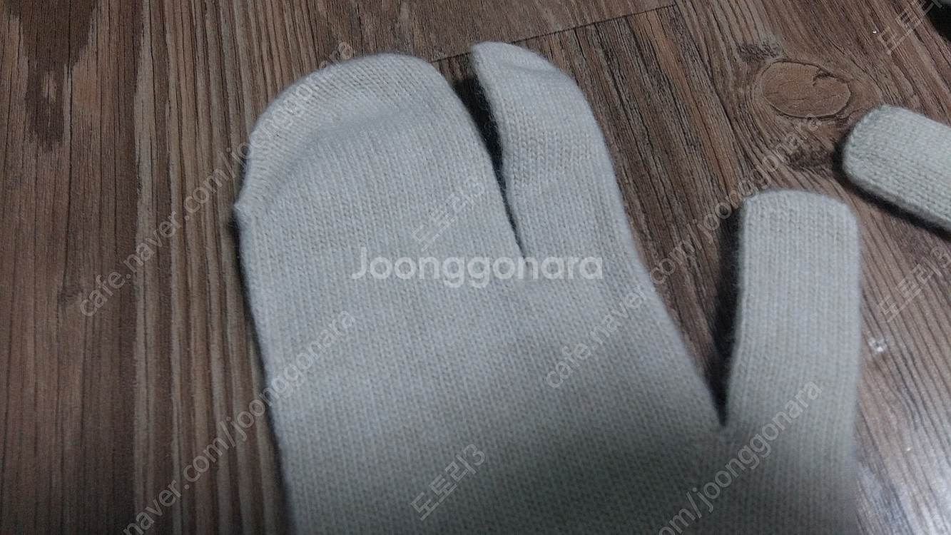 테이블 table 울,캐시미어 니트장갑(아이보리,블랙)--9