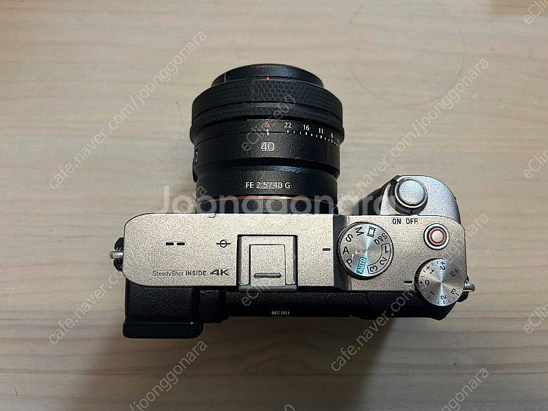 소니 a7c 실버 + 40g sel40f25g 스킨부착...--6