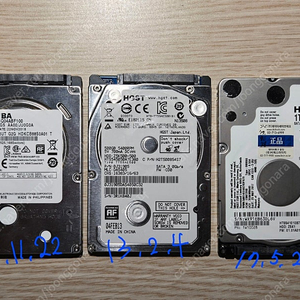 2.5인치 HDD 3개 합 2.5TB