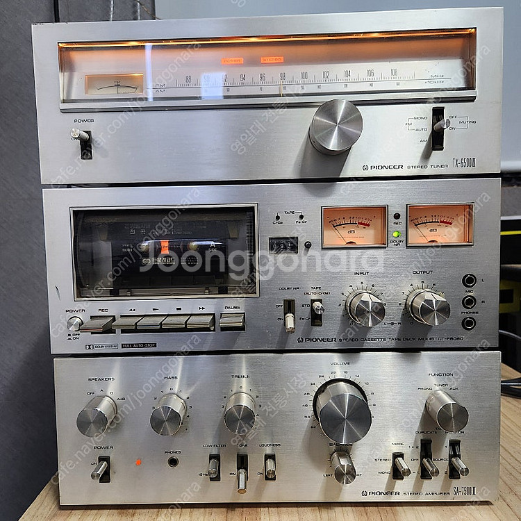 파이오니아sa7500 3단세트랑 ,산수이 SP-X970...--0
