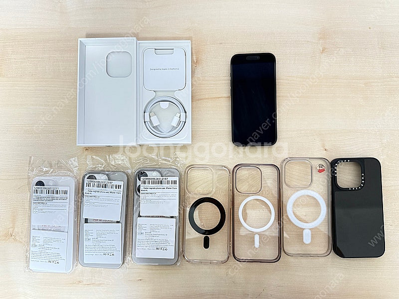 아이폰 15프로 128gb 블랙 (배터리 91%, 애캐...--0