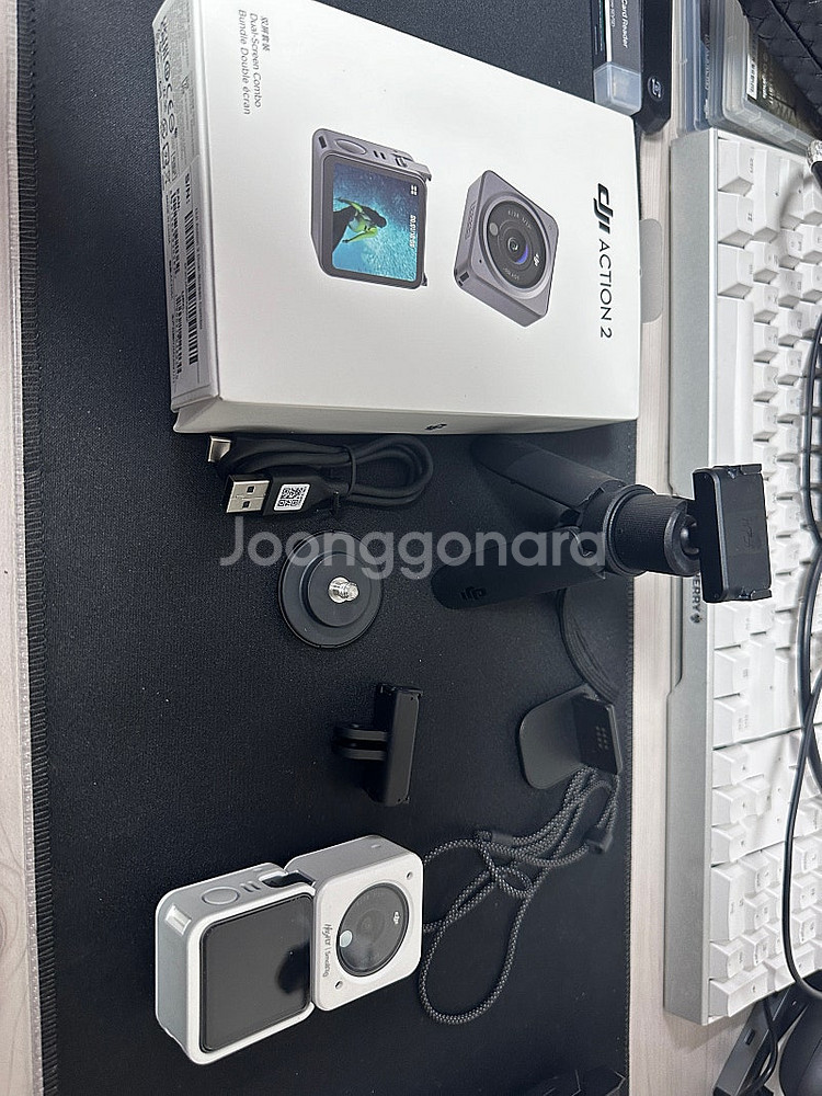 액션캠(dji 오즈모 액션2) 팔아요! 상태 A--0