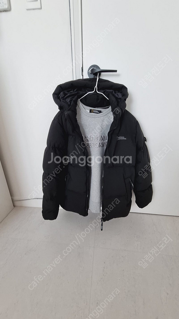 내셔널지오그래픽 160다운패딩 블랙--0