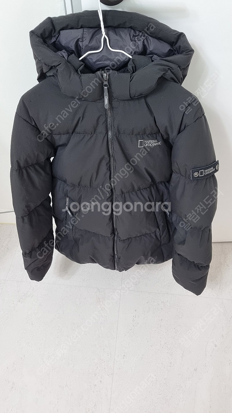 내셔널지오그래픽 160다운패딩 블랙--1