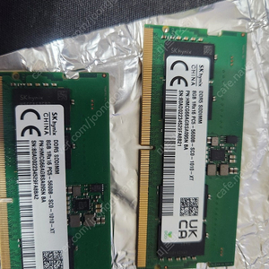 SK DDR5 8G 2개 (노트북 메모리)