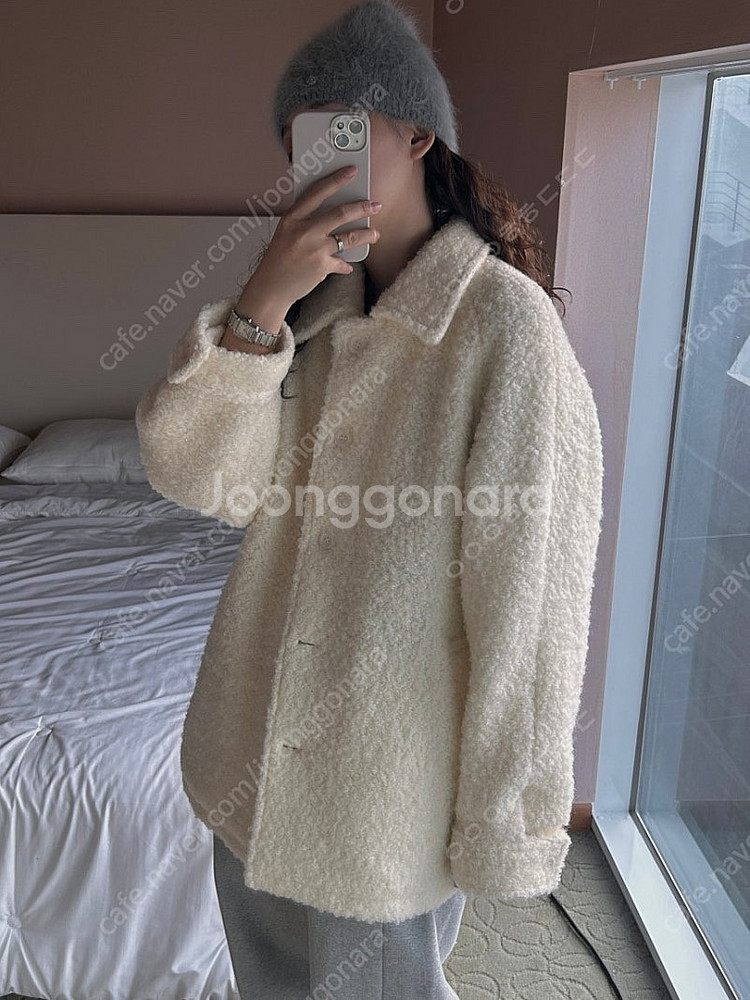 알파카 울 부클 코트--1