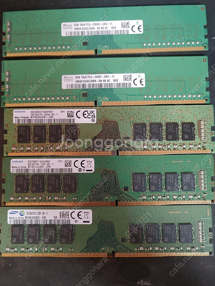 DDR4 8G 16G 싸게 팝니다.--0