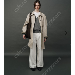 더바넷 Beige bastide reversible trench coat