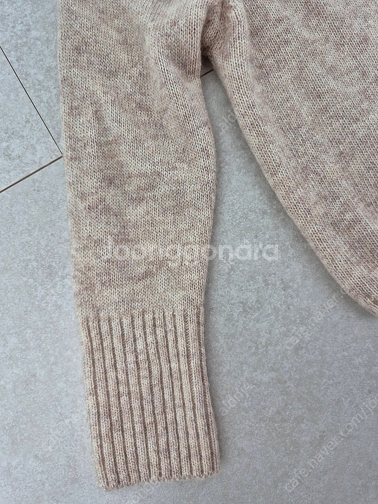 워니리본 캐시미어 니트탑 베이지 5~7Y--1