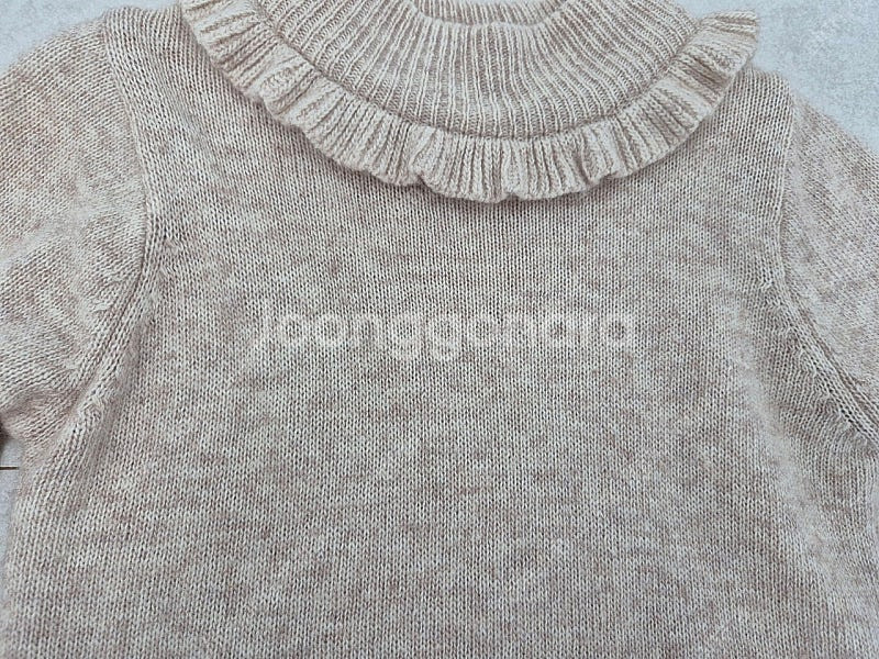 워니리본 캐시미어 니트탑 베이지 5~7Y--2