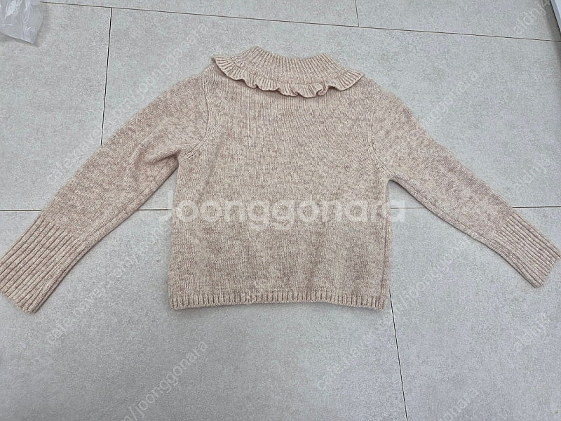 워니리본 캐시미어 니트탑 베이지 5~7Y--5