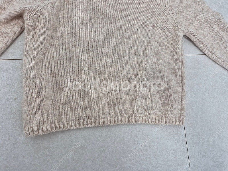 워니리본 캐시미어 니트탑 베이지 5~7Y--6