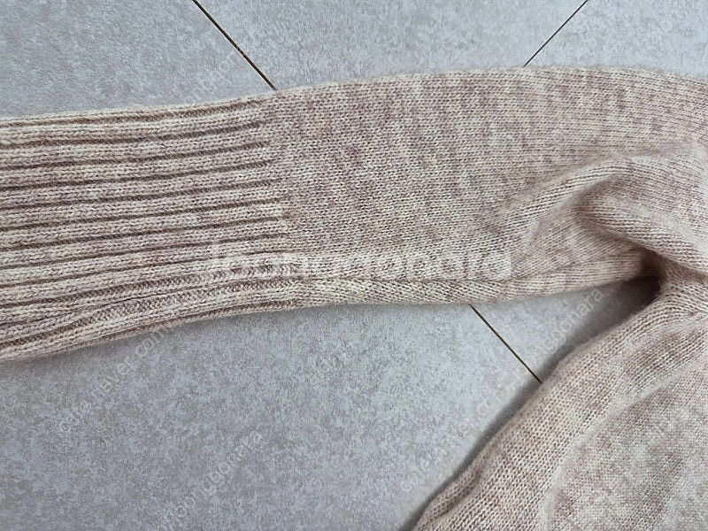 워니리본 캐시미어 니트탑 베이지 5~7Y--7