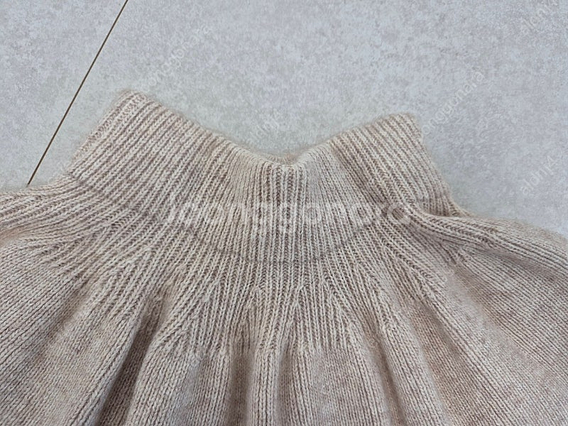 워니리본 캐시미어니트스커트 베이지 5~7Y--1