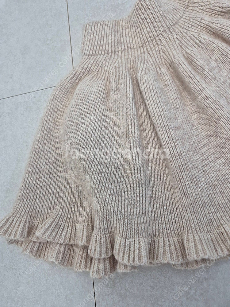 워니리본 캐시미어니트스커트 베이지 5~7Y--2