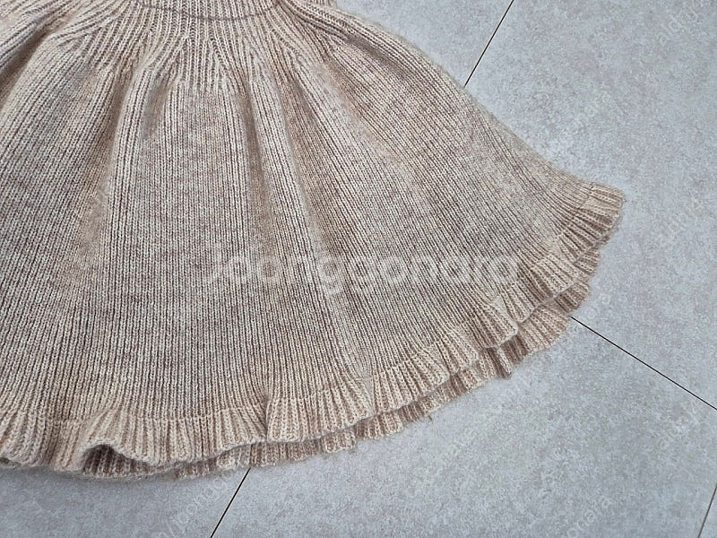 워니리본 캐시미어니트스커트 베이지 5~7Y--3