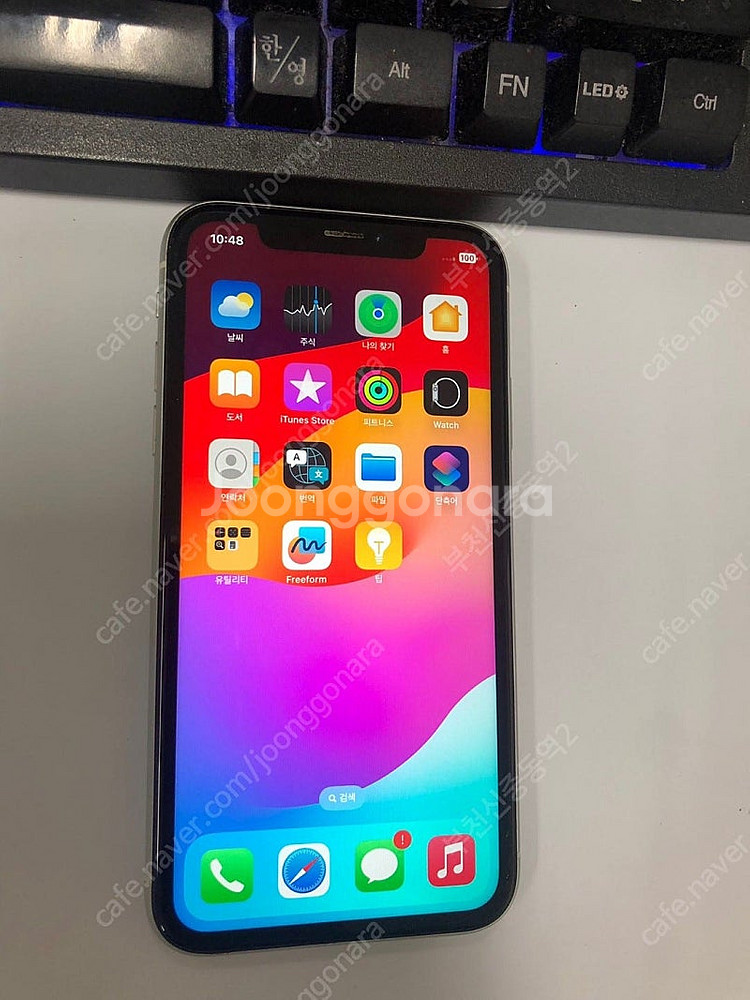 183448 아이폰XR 화이트 64GB 무잔상 배터리성...--1