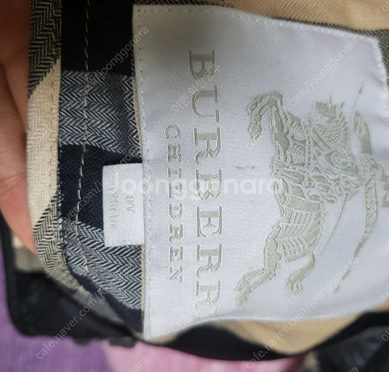 버버리 키즈 누빔 자켓 패딩--3