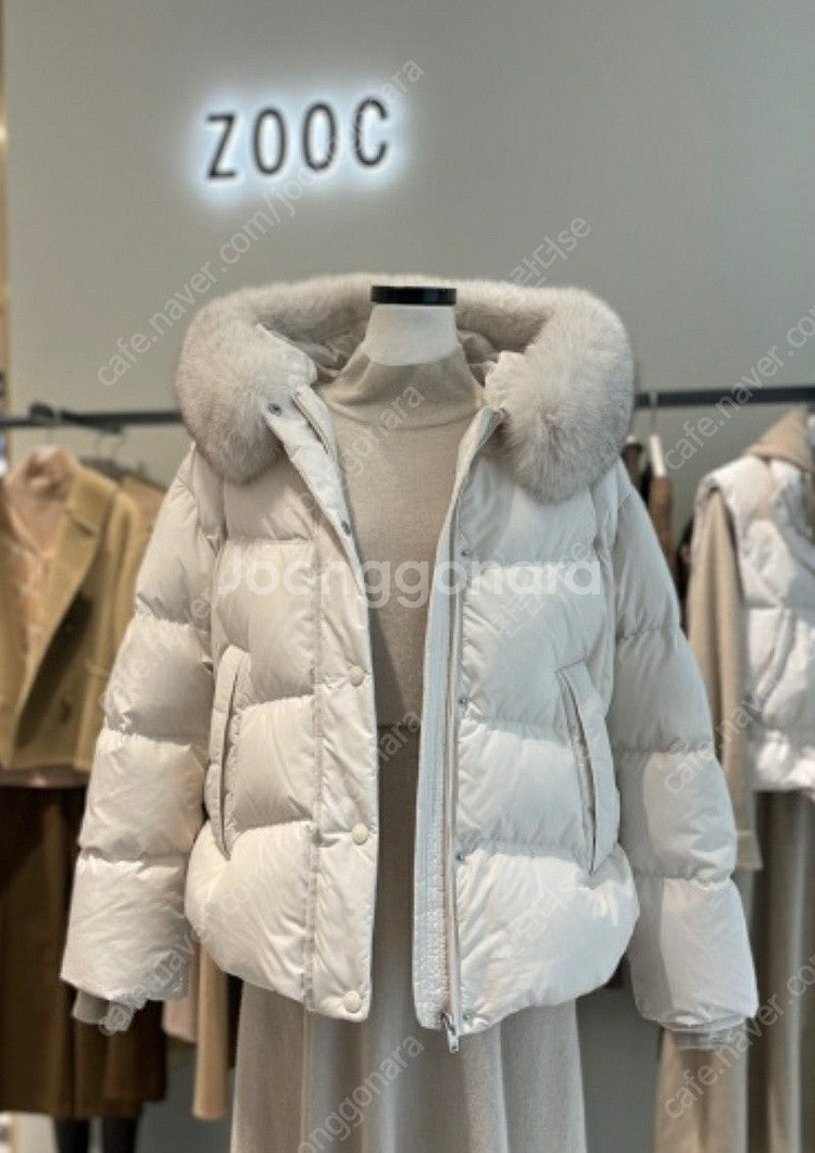 [새상품] 쥬크 폭스퍼 구스다운 숏패딩(Z224PSG187)--0