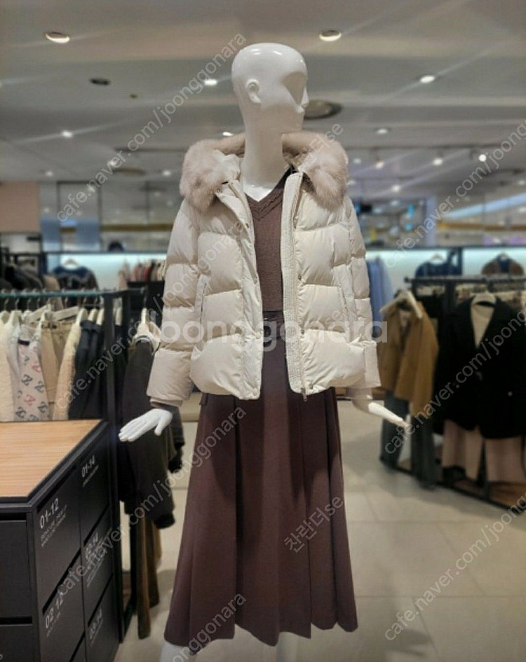 [새상품] 쥬크 폭스퍼 구스다운 숏패딩(Z224PSG187)--3