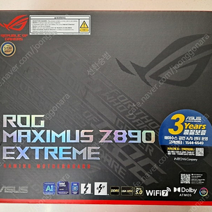 ASUS ROG Maximus Z890 Extreme 판매합니다. 2024년 11월 18일 구매품