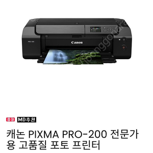 전문가용 고품질 포토프린터 Canon Pixma Pro 200