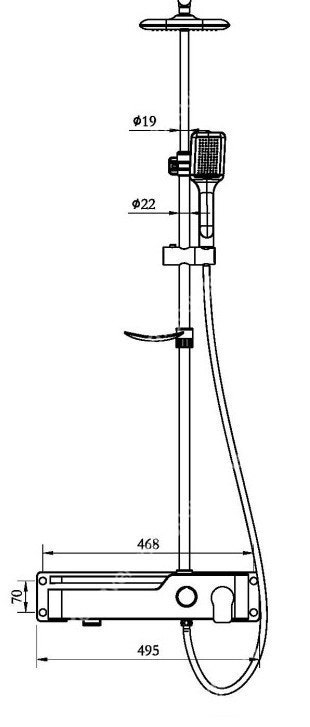 선반형해바라기샤워수전/고급해바라기레인샤워--3