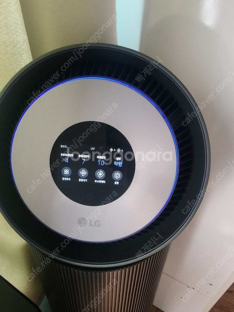 LG 공기청정기 퓨리케어 360도 34평형 펫모드팝니다...--3