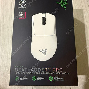 레이저 DeathAdder V3 Pro 무선 마우스 (화이트 미개봉)