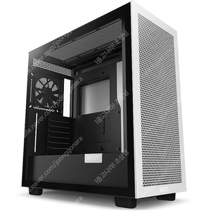 NZXT H7 케이스 패널 및 순정팬 (논LED) 화이트 팝니다