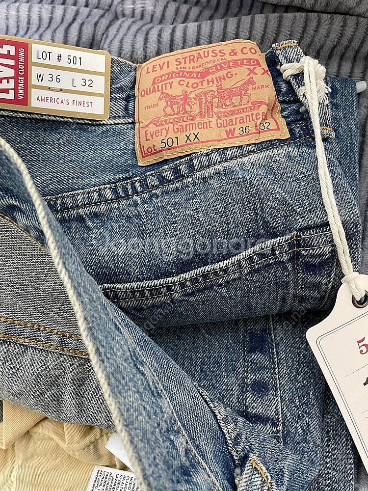 리바이스 LVC 55501 블랙잭 36/32--2