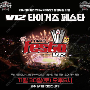 기아타이거즈 페스타 12구역 n열 2연석 일괄 8만원