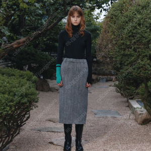 뮤제 (Musee)SOPHIA Tweed Wool Long Skirt_Black(택포)