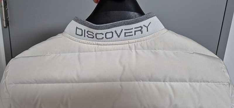 디스커버리 베이지 경량 롱패딩 90사이즈--1