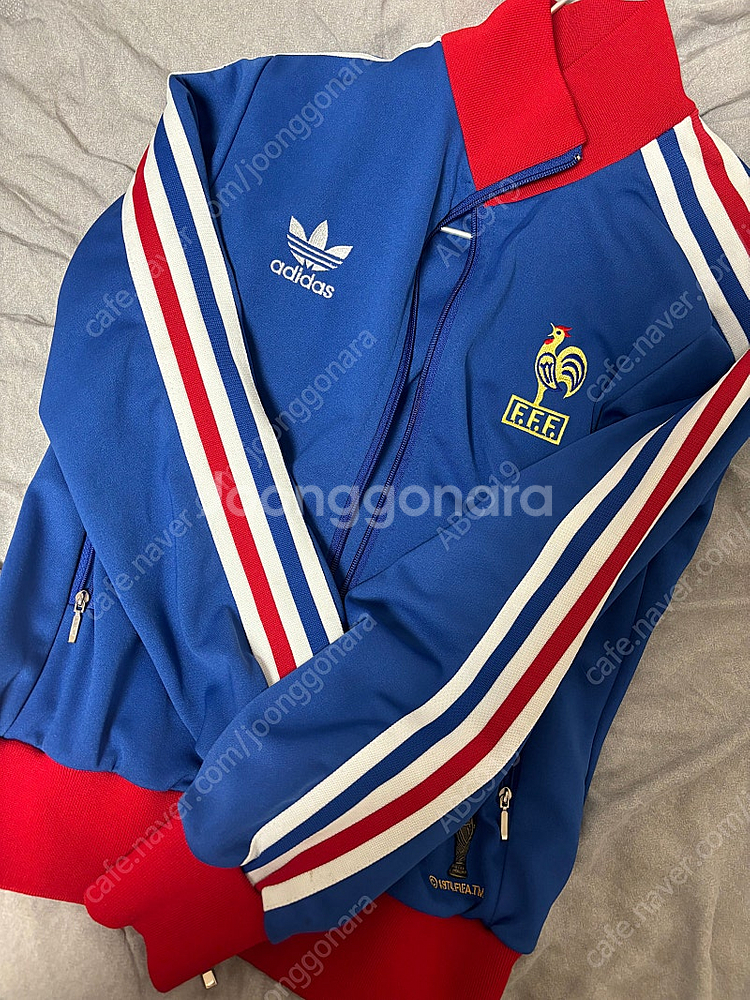 아디다스 1974 월드컵 프랑스 축구 트랙탑 져지--0