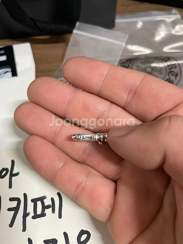 크롬하츠 타이니 파베 다이아 펜던트--3