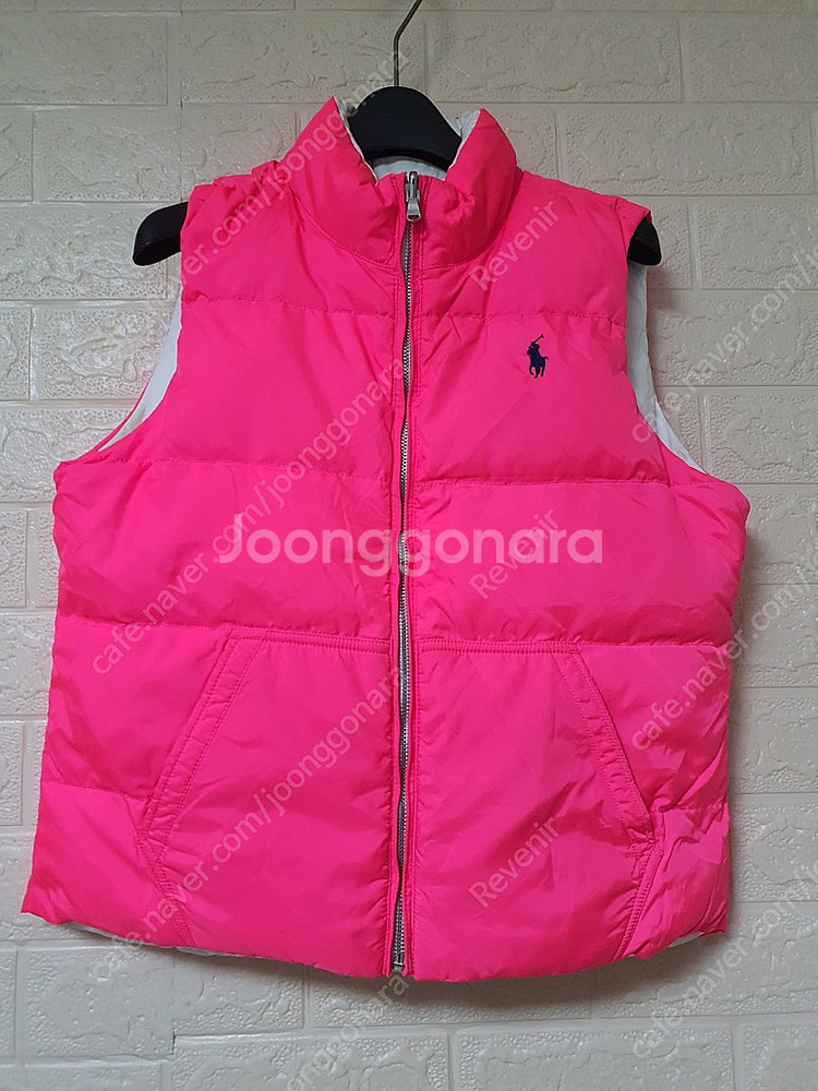 폴로 랄프로렌 리버시블 다운 패딩 조끼 XL(16)--3