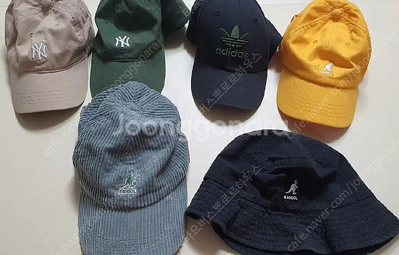 일괄가격)캉골&엠엘비&아디다스 모자6개--0