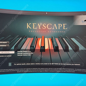 키스케이프KEYSCAPE(가상악기)팝니다.