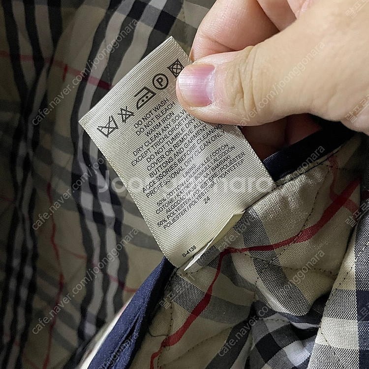 버버리 노바체크 퀄팅 여성 버튼 자켓 XS (여성 55...--9