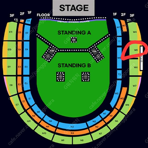 오아시스내한공연 티켓 지정석A W5구역28열 2연석