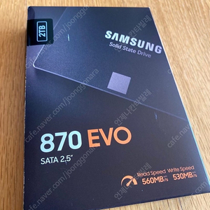 삼성 SSD 870 EVO 2TB 팝니다 (국내정품)