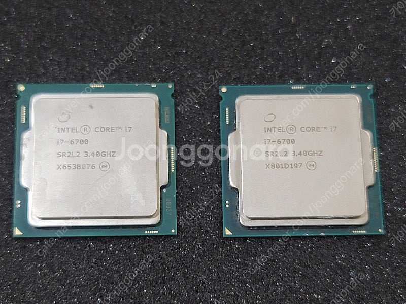 cpu 인텔 i7 6700 2개--1
