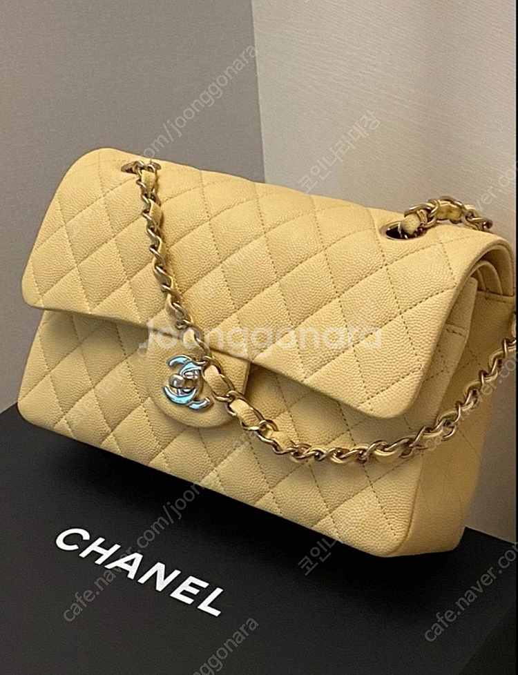 샤넬 클래식 캐비어 스몰 은장 내장칩--1