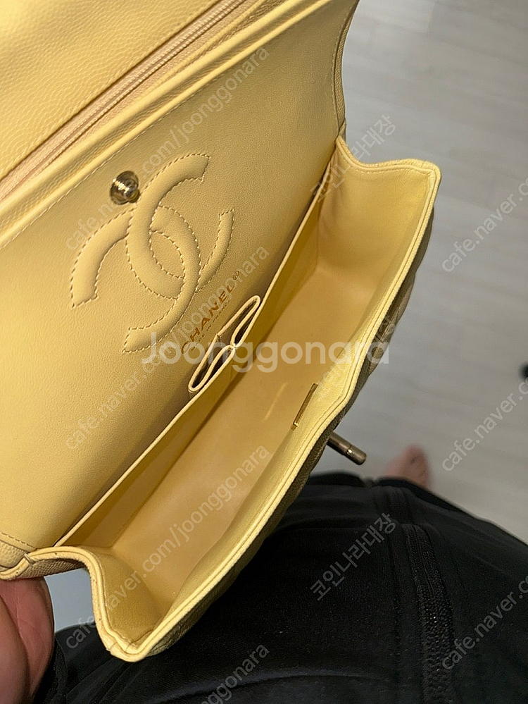 샤넬 클래식 캐비어 스몰 은장 내장칩--5