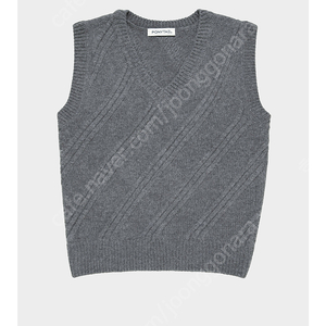 포니테일 베스트 삽니다 study wool knit vest