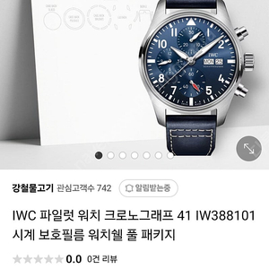 IWC 파일럿 41 워치셸 필름 풀세트