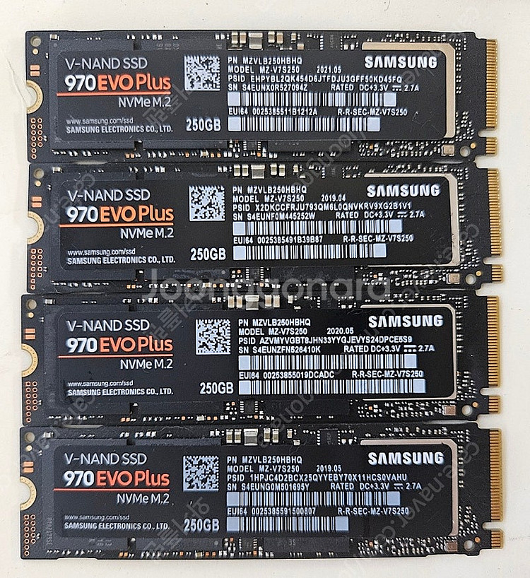 삼성 SSD 970EVOplus 250G nvme 팝니...--0