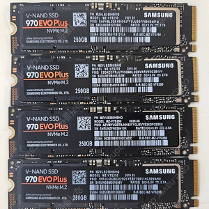 삼성 SSD 970EVOplus 250G nvme 팝니다 내용숙지후 구매해 주세요