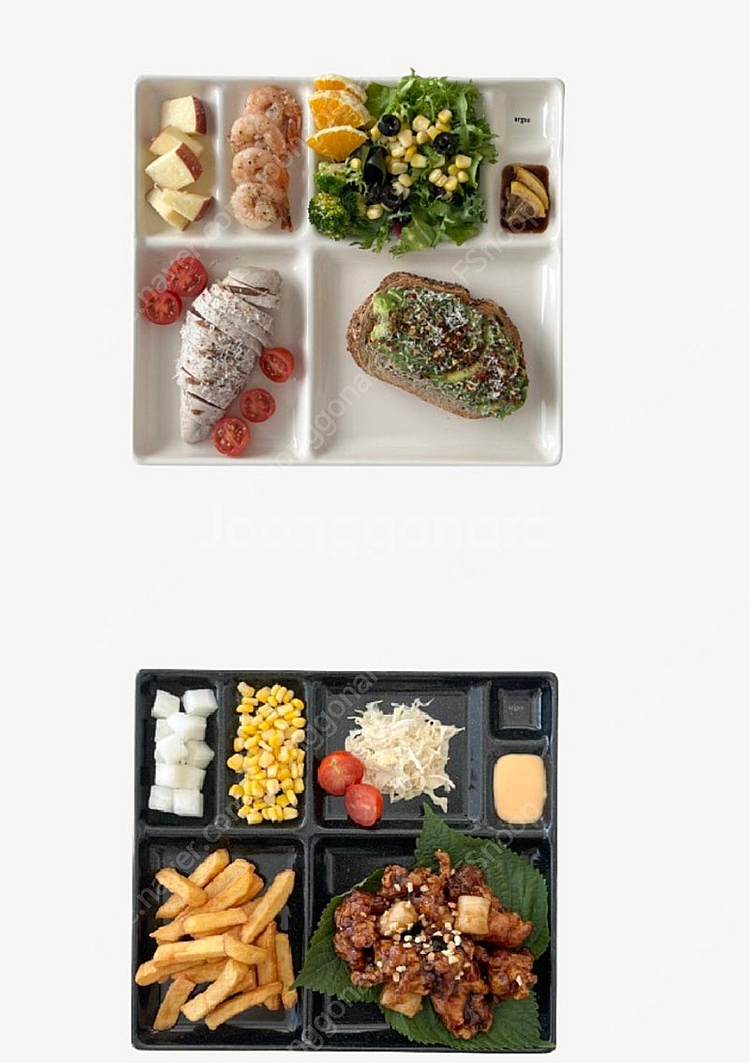 아르지 법랑 식판 7칸 가정용깨지지않는식판--0